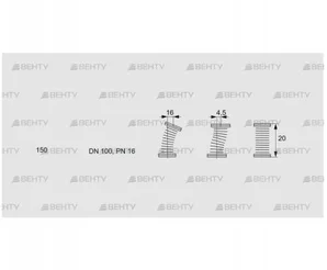 EKO 100F (03262059) Газовый компенсатор Kromschroder