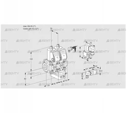 VCG1E25R/15R05NGEWR/2-PP/MMBY (88100084) Клапан с регулятором соотношения Kromschroder