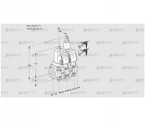 VCS2E25R/25R05NLWSR8/PPPP/PPPP (88107141) Сдвоенный газовый клапан Kromschroder