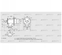 ZIO 165HD-100/35-(15)D (84246314) Газовая горелка Kromschroder