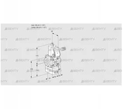 VAD240R/NP-25A (88019265) Газовый клапан с регулятором давления Kromschroder