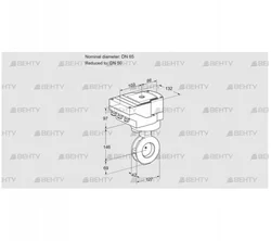 IBGF65/50Z05/20-07W2E (88302291) Дроссельная заслонка Kromschroder