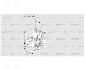 VAS240F/NW (88014900) Газовый клапан Kromschroder