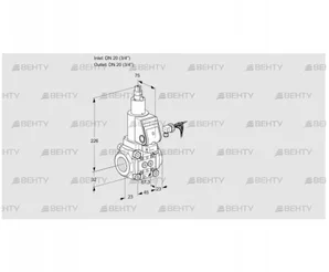 VAS120R/LKSR (88010530) Газовый клапан Kromschroder