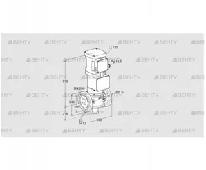 VK 200F10W6HA93S (85311424) Газовый клапан с приводом Kromschroder