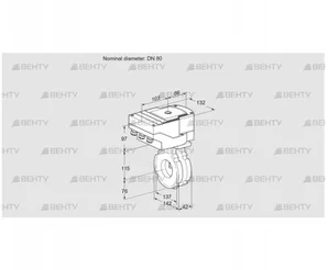 IBG80W05/20-15Q3T (88303710) Дроссельная заслонка Kromschroder