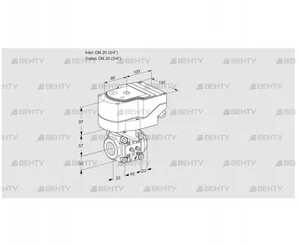 IFC1T20/20N05-08MMMM/40A2A (88302130) Регулирующий клапан с сервоприводом Kromschroder