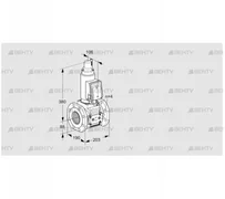 VAS7T80A05LQSRE/PP/PP (88204416) Газовый клапан Kromschroder