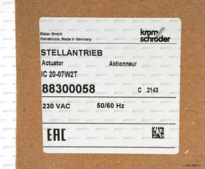 Сервопривод Kromschroder IC 20-07W2T