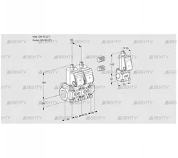 VCS3E50R/50R05NNWR3/PPPP/PPBS (88104886) Сдвоенный газовый клапан Kromschroder