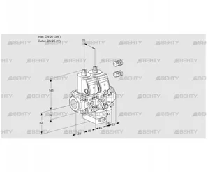 VCD1E20R/25R05ND-25VWR3/PPPP/PPPP (88101527) Регулятор давления Kromschroder