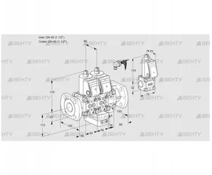 VCG2E40F/40F05NGEVWR/PPPP/PPZS (88106519) Клапан с регулятором соотношения Kromschroder