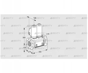 VCS8T100A05NNWSLB/PPPP/PPPP (88204032) Сдвоенный газовый клапан Kromschroder