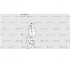 VAS1T-0/15N/NQ (88030201) Газовый клапан Kromschroder