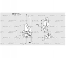 VAS2E40R/40R05NWR/-2/ZS (88106583) Газовый клапан Kromschroder