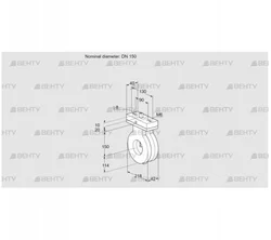 BVA150Z05V (88302419) Дроссельная заслонка Kromschroder