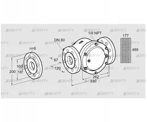 GFK 80TA40-3 (81943600) Газовый фильтр Kromschroder