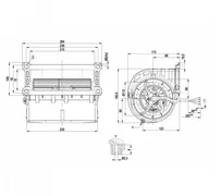 Центробежный вентилятор ebmpapst D2E133LM3401
