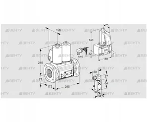 VCS665F05NNWLE/1-PP/PPZ- (88206576) Сдвоенный газовый клапан Kromschroder