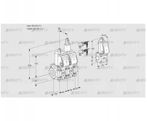 VCS2E25R/25R05NLWR6/PPPP/PPZS (88103282) Сдвоенный газовый клапан Kromschroder