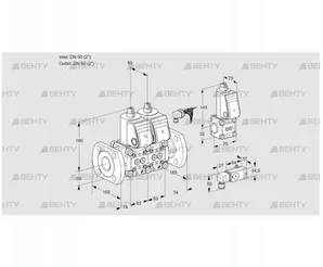 VCS3E50F/50F05NNWR/-3PP/PPZS (88105260) Сдвоенный газовый клапан Kromschroder