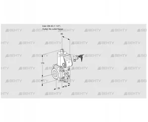 VAS240/-R/NW (88004256) Газовый клапан Kromschroder