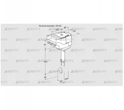 IBH65Z01A/20-60W3E (88301740) Дроссельная заслонка Kromschroder