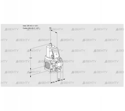 VAS2T40N/40N05FNVQSR/PP/PP (88101208) Газовый клапан Kromschroder