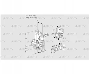 VAS115R/NW (88034639) Газовый клапан Kromschroder