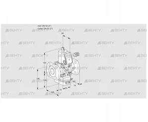 VAD350F/NW-100A (88008835) Газовый клапан с регулятором давления Kromschroder