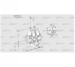 VCH1E25R/25R05NHEVWR/PPPP/PPZY (88106677) Клапан с регулятором расхода Kromschroder