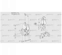 VAS2E40R/40R05NWR/-3/ZS (88107804) Газовый клапан Kromschroder