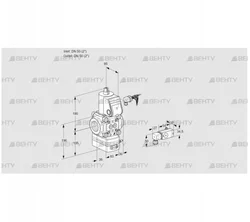 VAD350R/NQ-100A (88032596) Газовый клапан с регулятором давления Kromschroder