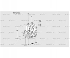 VCS3E50R/50R05NNWR3/PPPP/PPPP (88104168) Сдвоенный газовый клапан Kromschroder