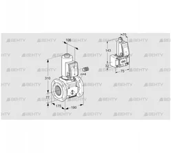 VAS665F05NWSR3E/EM/B- (88204101) Газовый клапан Kromschroder