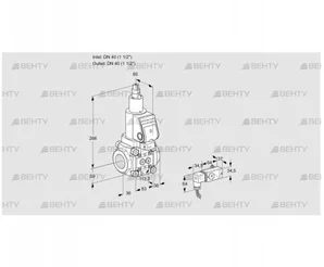 VAS3T40N/LKGR (88020574) Газовый клапан Kromschroder