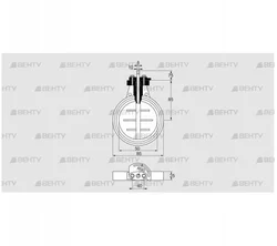 DKR 50Z03F450D (03149220) Дроссельная заслонка Kromschroder