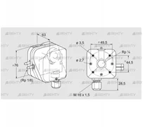 DL 50AG-31 (84444491) Датчик-реле давления воздуха Kromschroder