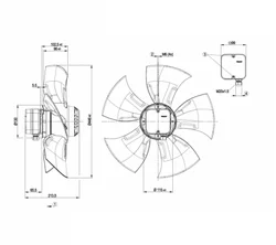Осевой вентилятор ebmpapst A4D450AO1004