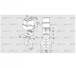 IDR200Z03D100AU/50-60Q30TR10 (88303137) Дроссельная заслонка Kromschroder