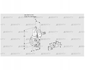 VAS115/-R/NWSR (88015562) Газовый клапан Kromschroder