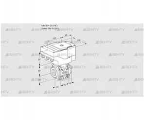 IFC120/10R05-08PPMM/20-60Q3E-I (88301498) Регулирующий клапан с сервоприводом Kromschroder