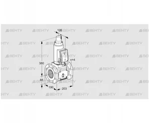 VAS7T80A05LQGRB/PP/PP (88204664) Газовый клапан Kromschroder