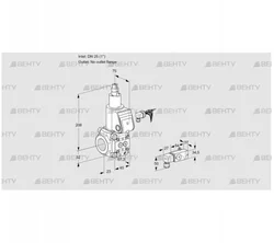 VAS125/-R/LW (88008177) Газовый клапан Kromschroder