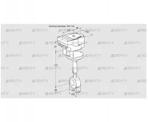 IBHR100Z01A/40A2D (88303565) Дроссельная заслонка Kromschroder