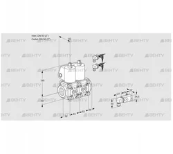 VCS3E50R/50R05NNWL6/PPPP/PP-2 (88107252) Сдвоенный газовый клапан Kromschroder