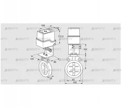 IDR65Z03A350AU/50-60Q30TR10 (88303408) Дроссельная заслонка Kromschroder