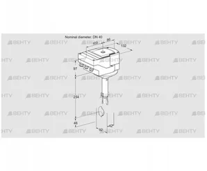 IBH40Z01A/20-07W2E (88303217) Дроссельная заслонка Kromschroder