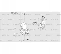 VAS1E25R/25R05NWL/ZS/PP (88106620) Газовый клапан Kromschroder