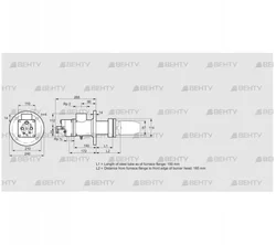 BIC 80HM-150/185-(35)F (84032126) Газовая горелка Kromschroder